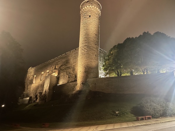 Tallin tower by night
